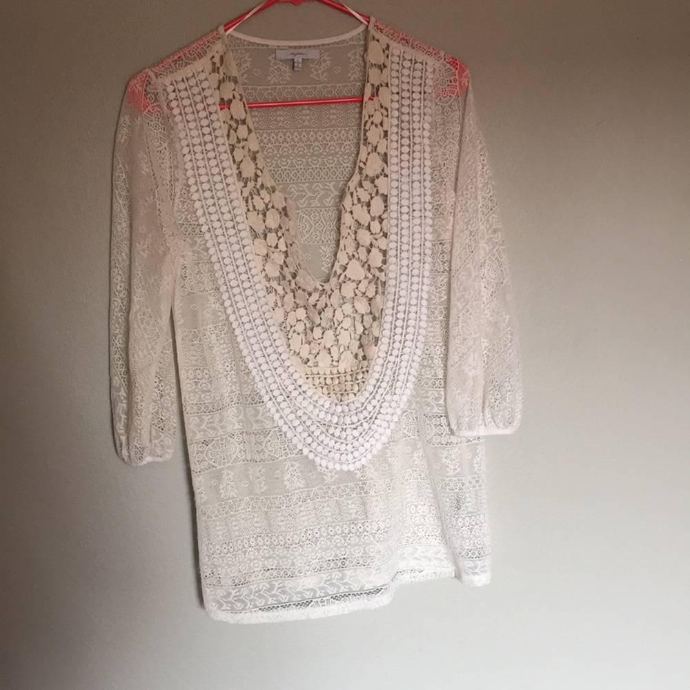 Lace cover up top